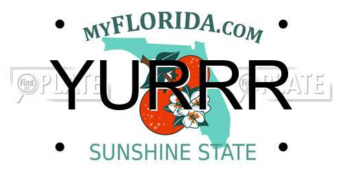 YURRR Florida License Plate
