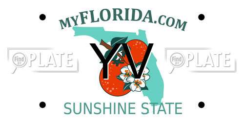 YV Florida License Plate