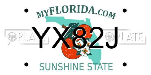 YX82J Florida License Plate