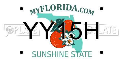 YY15H Florida License Plate
