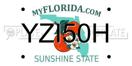 YZI50H Florida License Plate