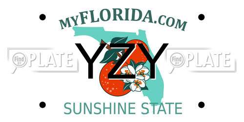 YZY Florida License Plate