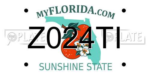 Z024TI Florida License Plate