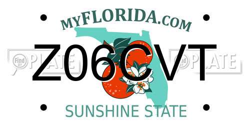 Z06CVT Florida License Plate