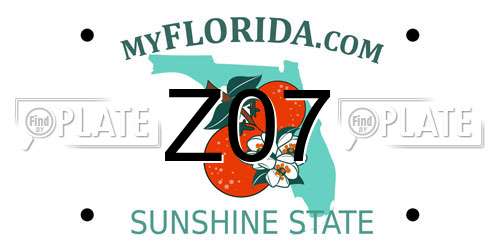 Z07 Florida License Plate
