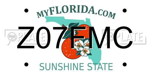 Z07FMC Florida License Plate