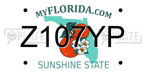 Z107YP Florida License Plate
