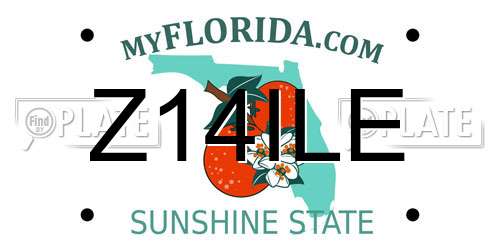 Z14ILE Florida License Plate