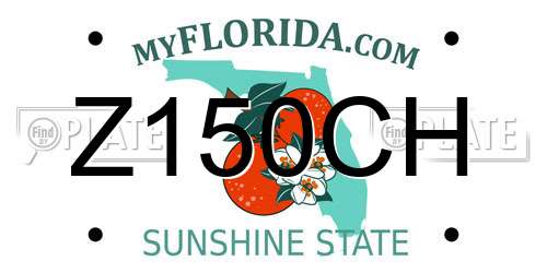 Z150CH Florida License Plate