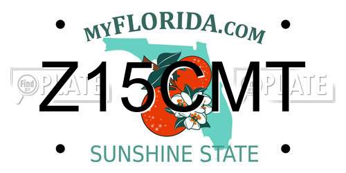 Z15CMT Florida License Plate