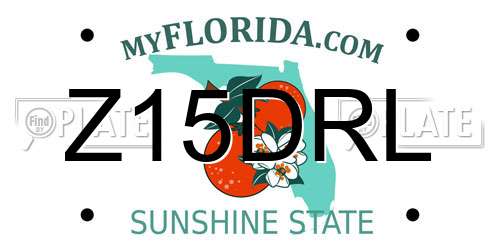 Z15DRL Florida License Plate