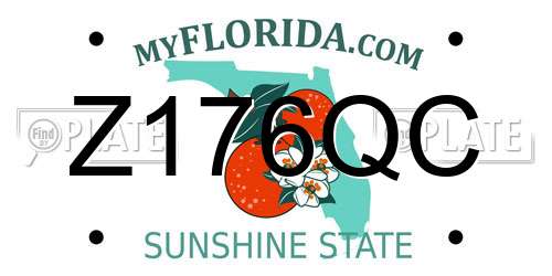 Z176QC Florida License Plate