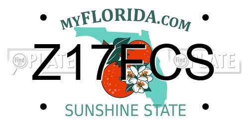 Z17FCS Florida License Plate
