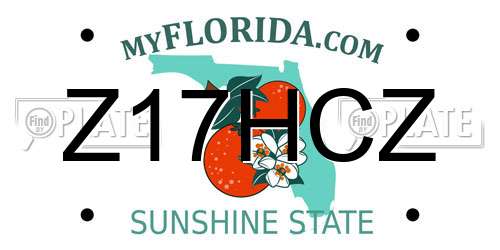 Z17HCZ Florida License Plate