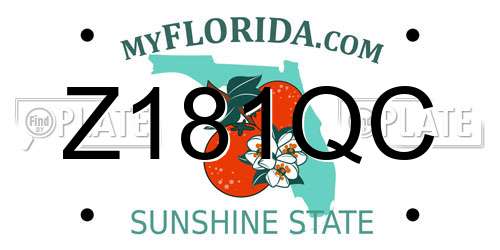 Z181QC Florida License Plate