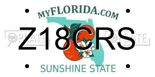 Z18CRS Florida License Plate