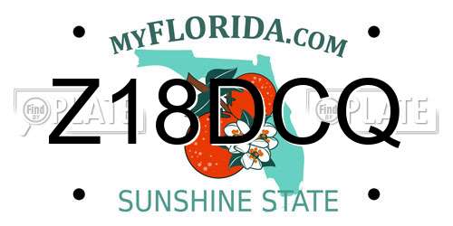 Z18DCQ Florida License Plate