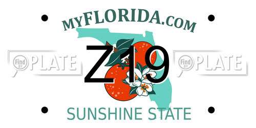 Z19 Florida License Plate