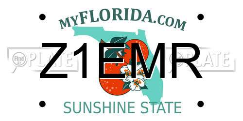 Z1EMR Florida License Plate