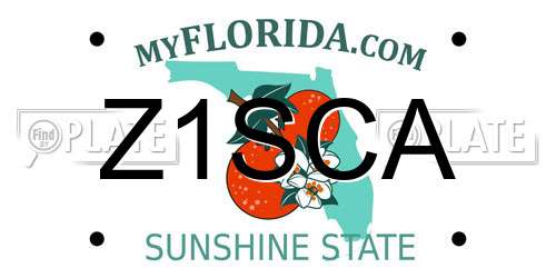 Z1SCA Florida License Plate