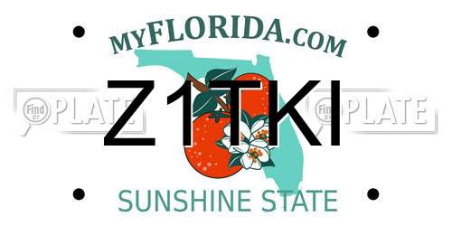 Z1TKI Florida License Plate