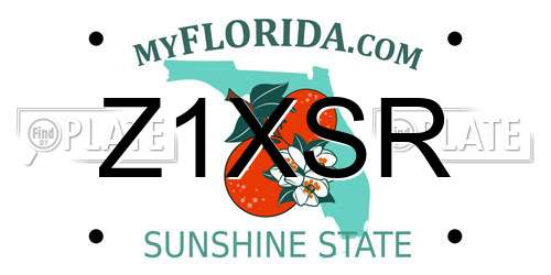 Z1XSR Florida License Plate