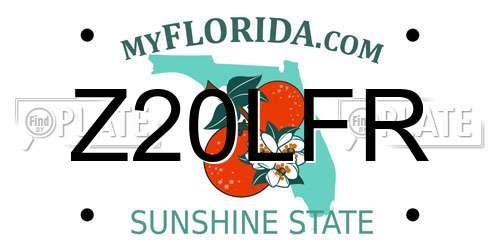 Z20LFR Florida License Plate
