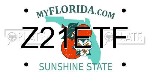 Z21ETF Florida License Plate