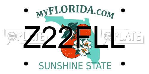 Z22FLL Florida License Plate