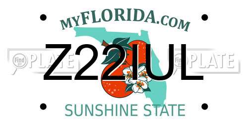 Z22IUL Florida License Plate