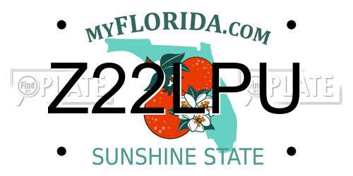 Z22LPU Florida License Plate