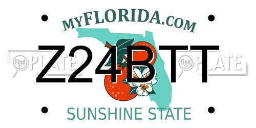 Z24BTT Florida License Plate