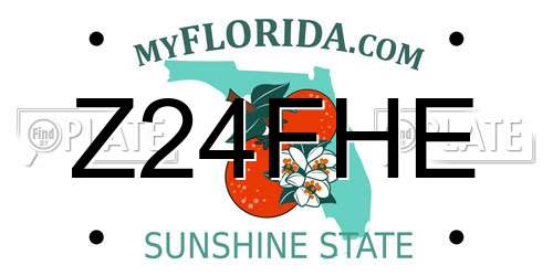Z24FHE Florida License Plate