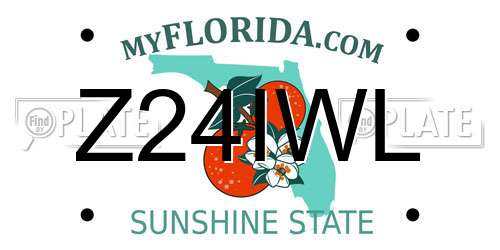 Z24IWL Florida License Plate