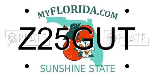 Z25GUT Florida License Plate