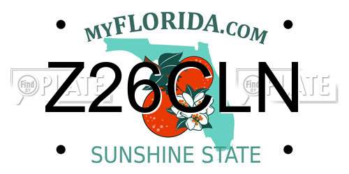 Z26CLN Florida License Plate