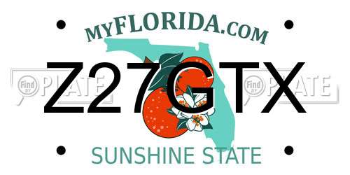 Z27GTX Florida License Plate