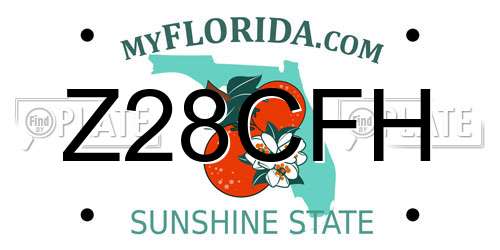 Z28CFH Florida License Plate