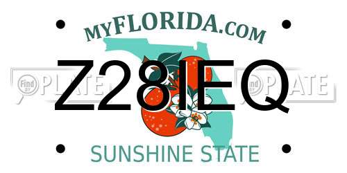 Z28IEQ Florida License Plate