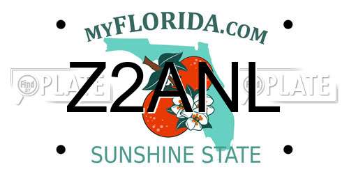 Z2ANL Florida License Plate