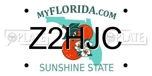 Z2HJC Florida License Plate