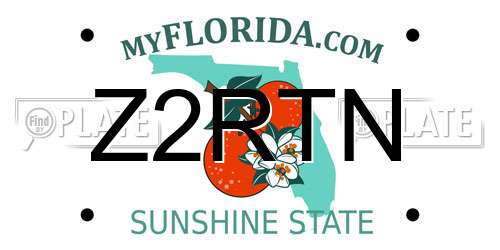 Z2RTN Florida License Plate