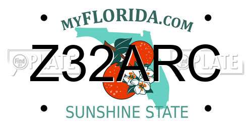 Z32ARC Florida License Plate