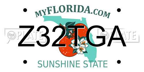 Z32TGA Florida License Plate