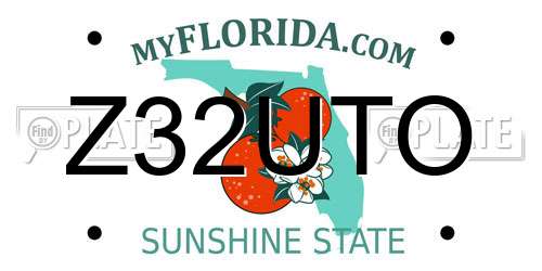 Z32UTO Florida License Plate