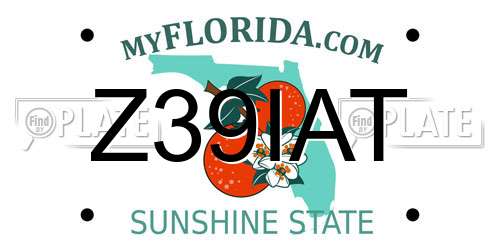 Z39IAT Florida License Plate