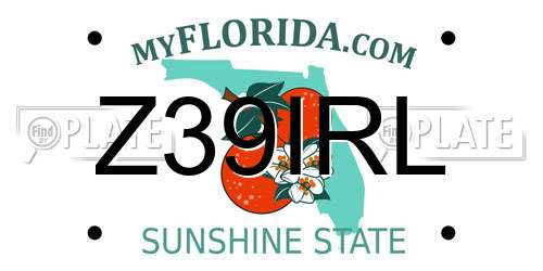 Z39IRL Florida License Plate