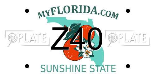 Z40 Florida License Plate