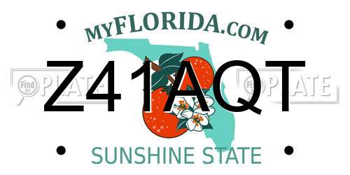 Z41AQT Florida License Plate