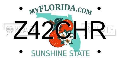 Z42CHR Florida License Plate
